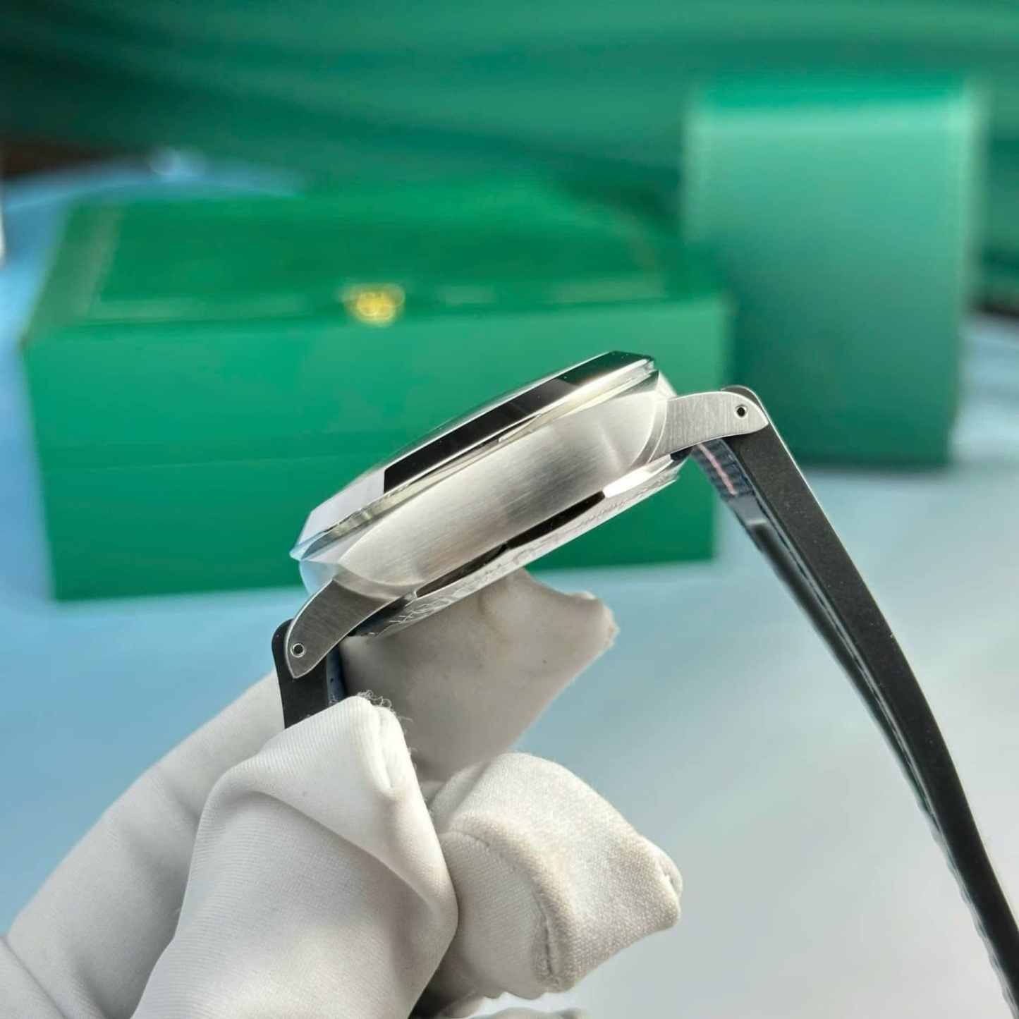 Panerai Luminor Quaranta BiTempo Luna Rossa PAM01404 Blue Dial Rubber Strap Best Replica VSF 40mm