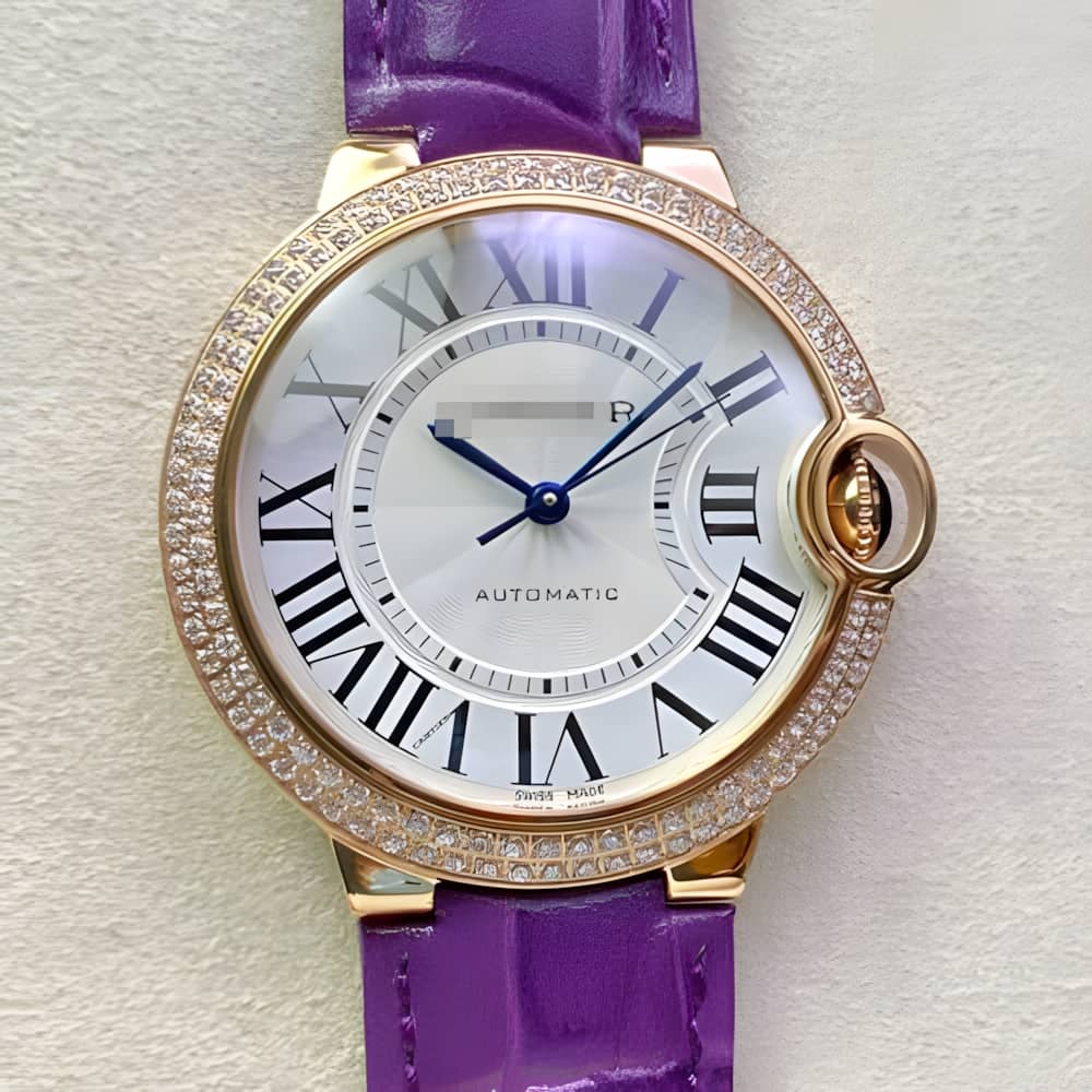 BALLON BLEU DE CARTIER 36MM WJBB0009 3K FACTORY PURPLE STRAP