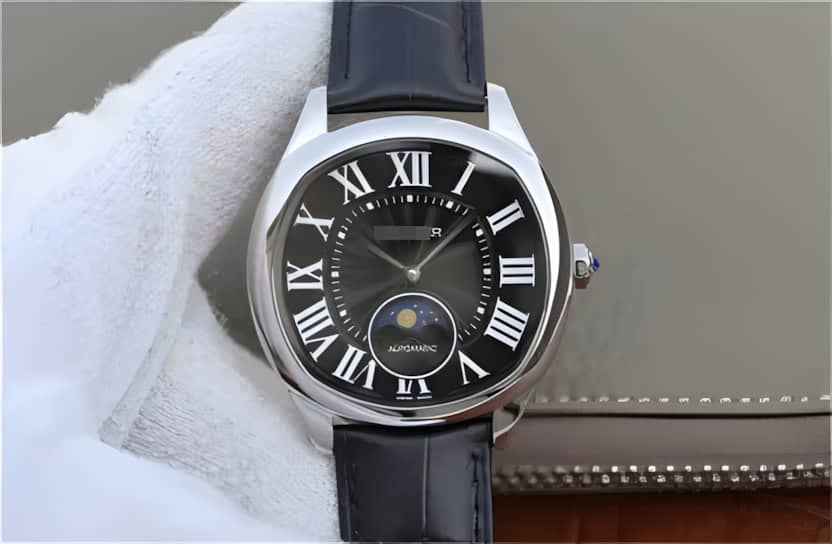 DRIVE DE CARTIER MOONPHASE WGNM0009 STAINLESS STEEL BEZEL