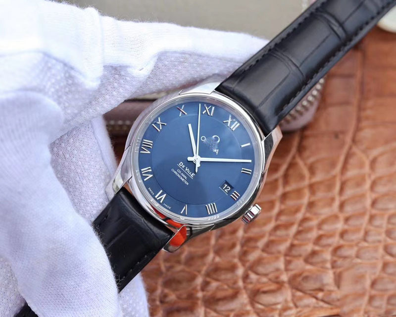 OMEGA DE VILLE 431.13.41.21.03.001 VS FACTORY BLUE DIAL