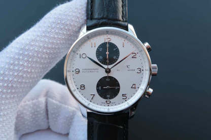 IWC PORTUGIESER IWC371411 ZF FACTORY BLACK STRAP