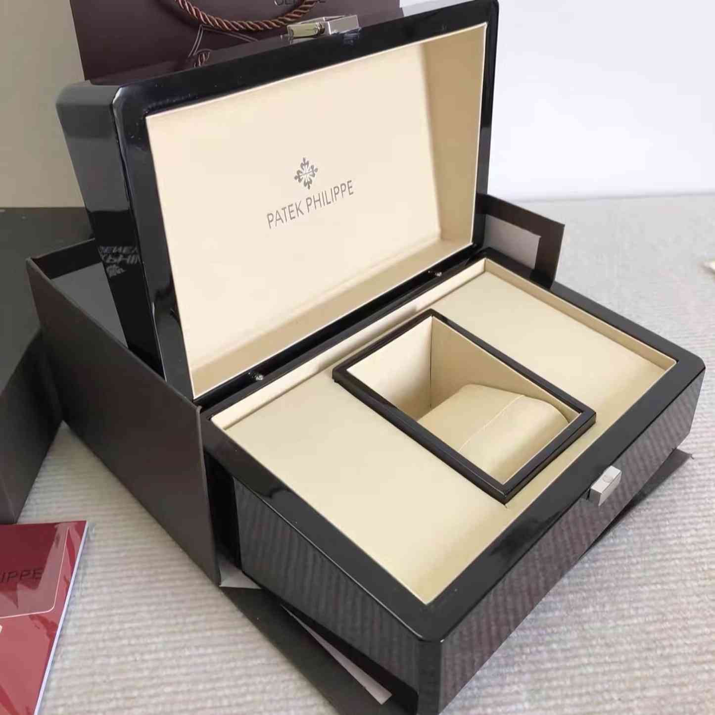 Patek Philippe - Original Big Painted Wooden Box Set