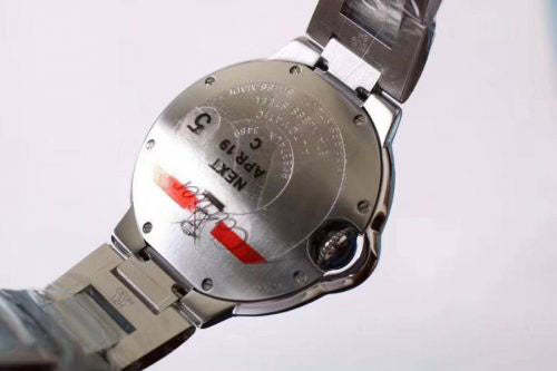 BALLON BLEU DE CARTIER  WE9020 33MM V6 FACTORY WHITE DIAL