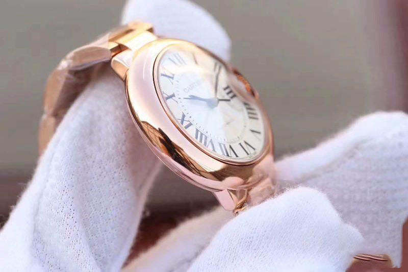 BALLON BLEU DE CARTIER  LADIES 33MM W6920068 V9 FACTORY WHITE TEXTURED DIAL