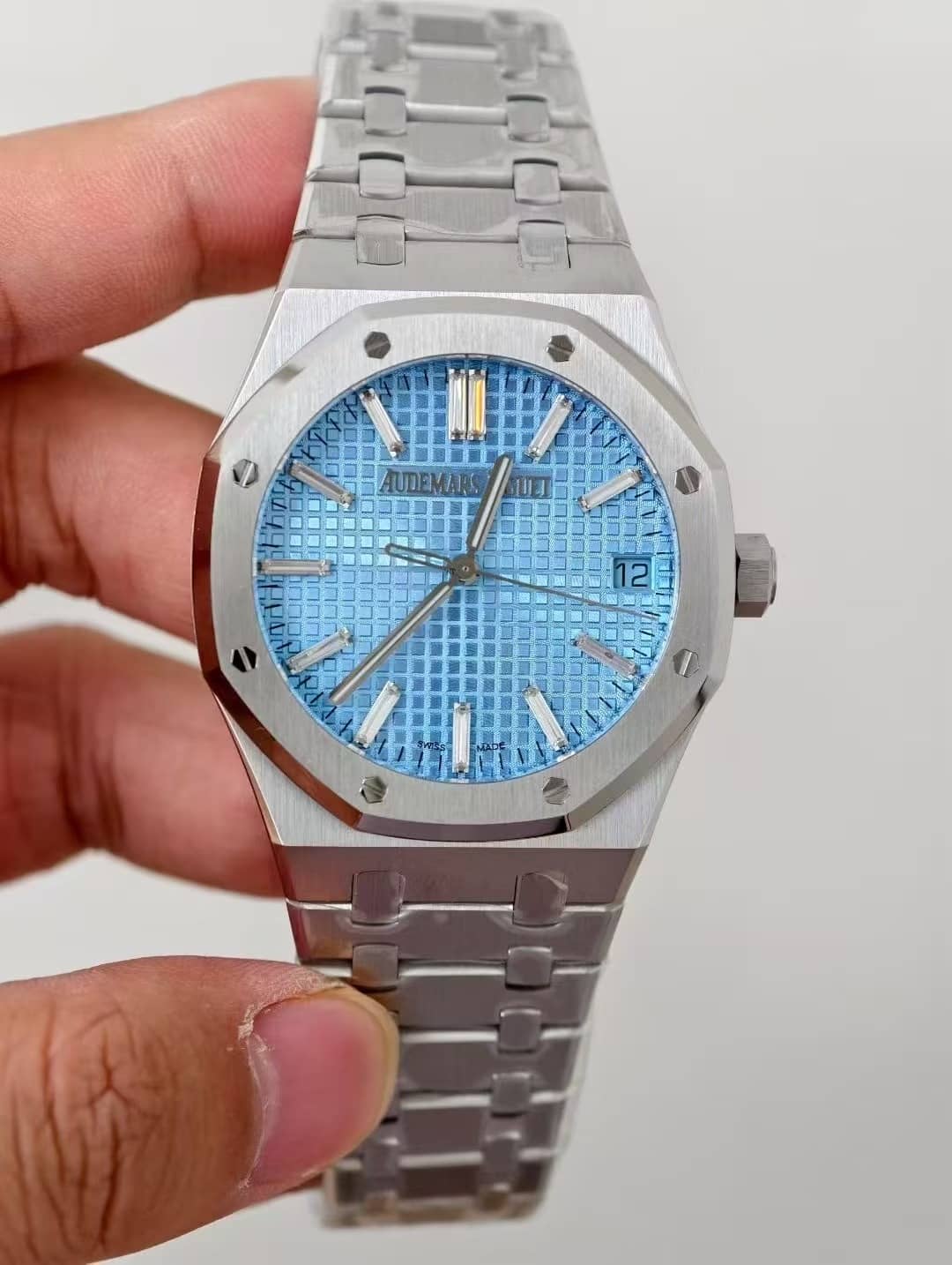 Audemars Piguet Royal Oak 15510BC Ice Blue Baguette Dial 11 Best Replica ZF 41mm