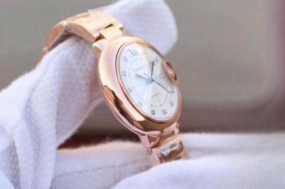 BALLON BLEU DE CARTIER  LADIES 33 WE902062 V9 FACTORY WHITE TEXTURED DIAL