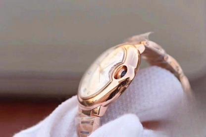 BALLON BLEU DE CARTIER  LADIES 33 WE902062 V9 FACTORY WHITE TEXTURED DIAL