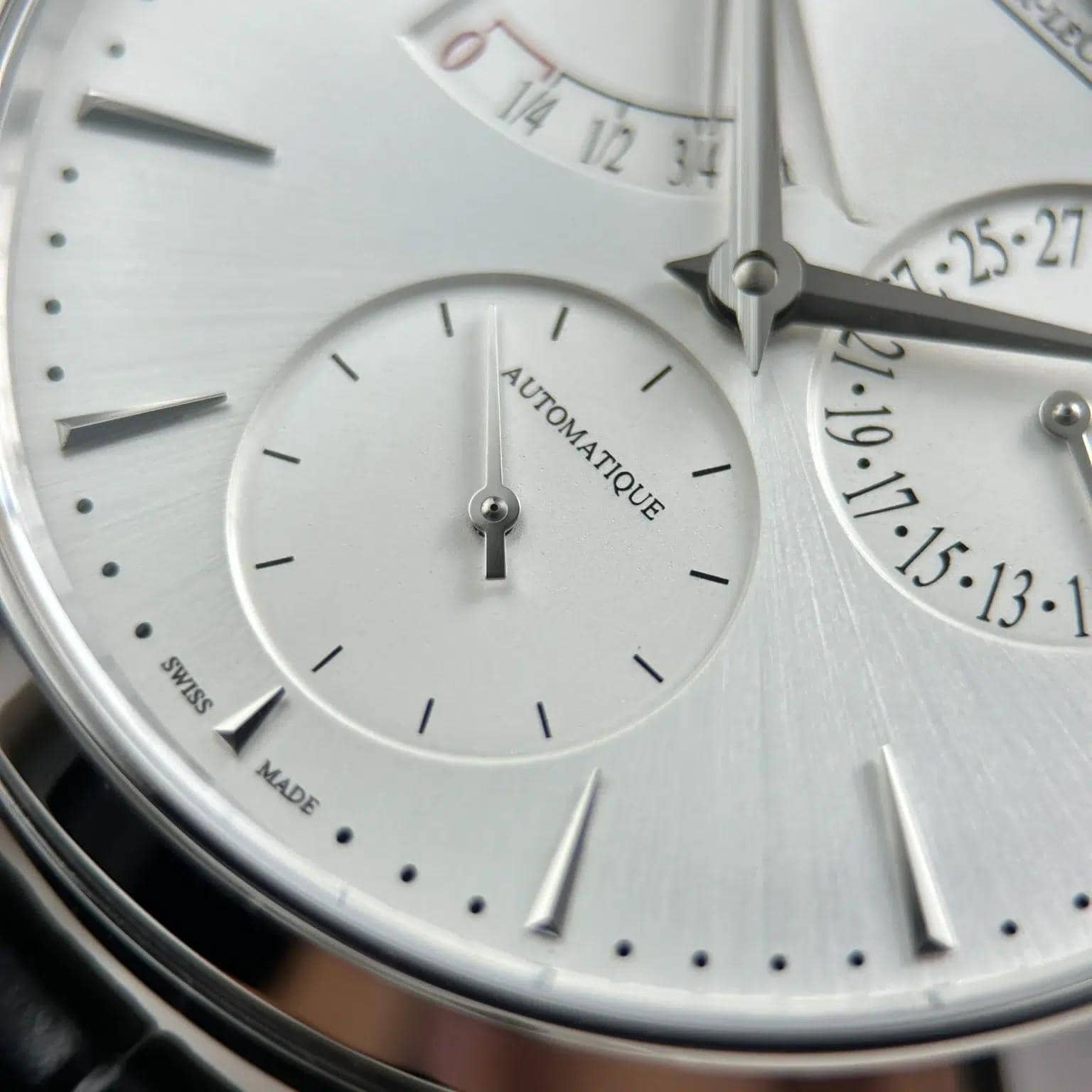 Jaeger Lecoultre Master Ultra Thin Power Reserve Q1378421 Silver Dial Leather Strap Best Replica APSF 39mm