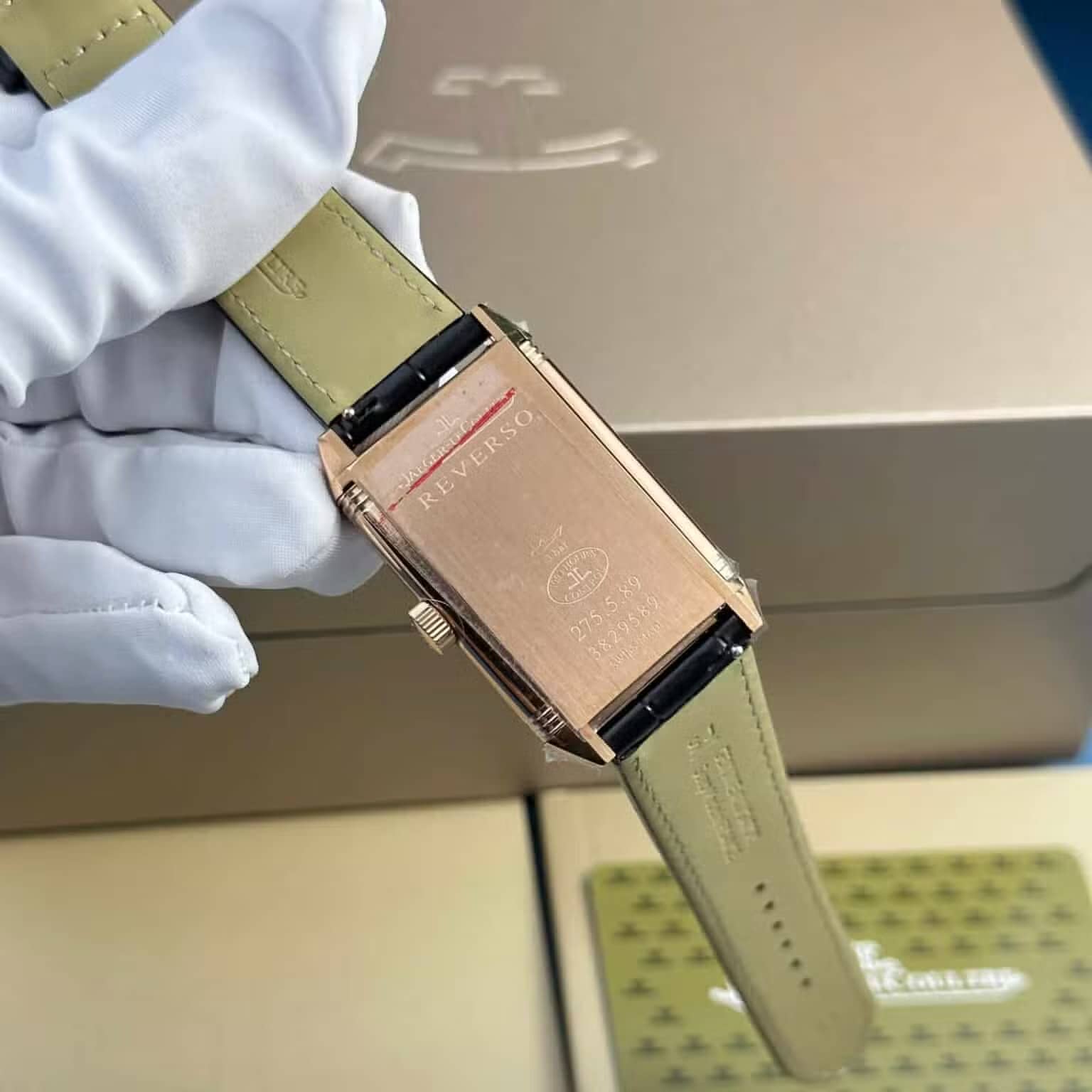 Jaeger LeCoultre Reverso Tribute Monoface Small Seconds Q7132521 Rose Gold Silver Dial Best Replica MGF 45.6×27.4mm