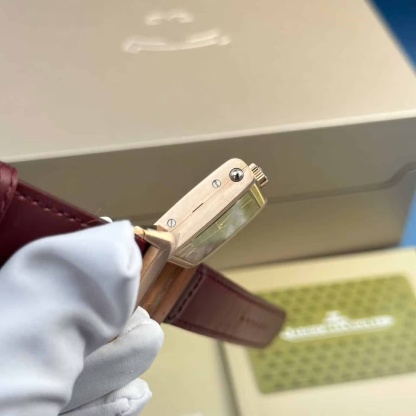 Jaeger LeCoultre Reverso Tribute Monoface Small Seconds Q713256J Rose Gold Wine-red Dial Best Replica MGF 45.6×27.4mm