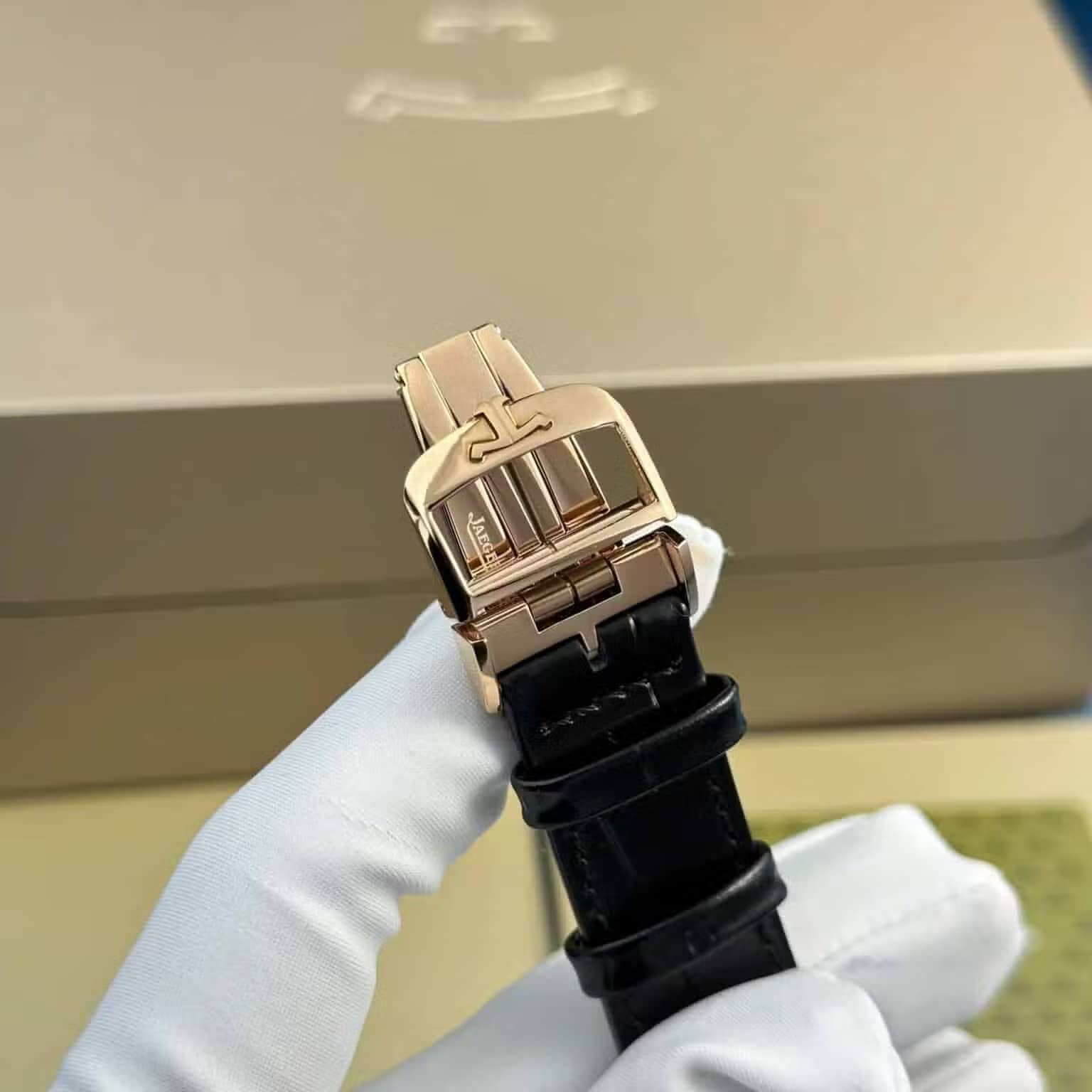 Jaeger LeCoultre Reverso Tribute Monoface Small Seconds Q7132521 Rose Gold Silver Dial Best Replica MGF 45.6×27.4mm