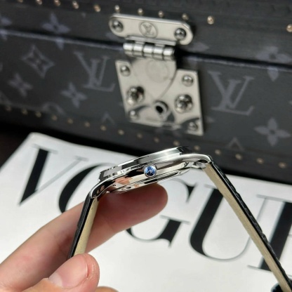 Jaeger LeCoultre Master Ultra Thin Perpetual Calendar Black Dial Leather Strap Best Replica VR Factory 39mm