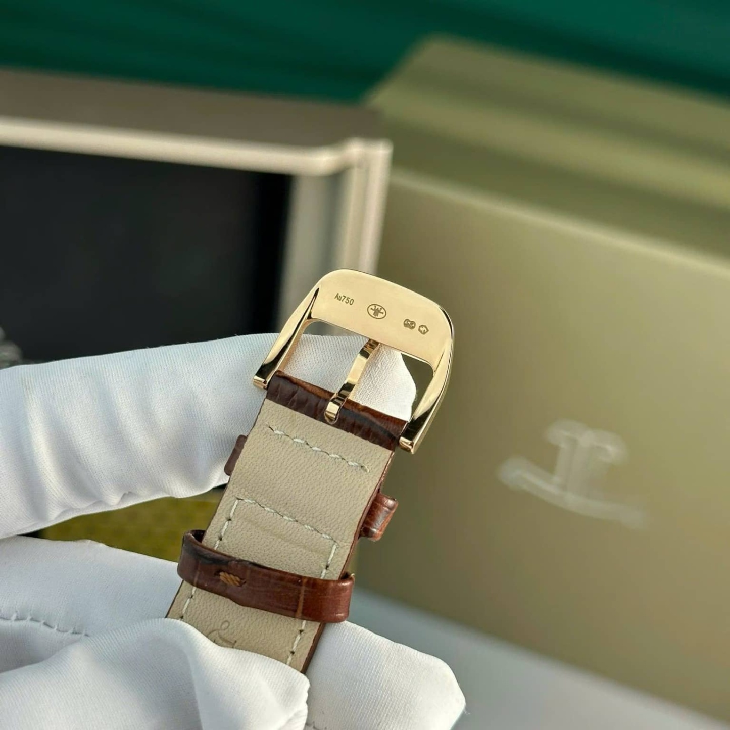 Jaeger LeCoultre Master Ultra Thin Reserve De Marche Rose Gold Champagne Dial Leather Strap Best Replica ZF 39mm