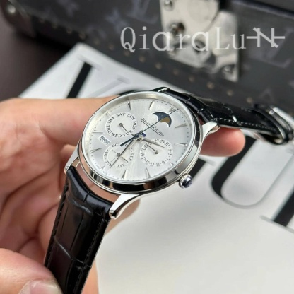 Jaeger LeCoultre Master Ultra Thin Perpetual Calendar 130842J Silver Dial Best Replica VR Factory 39mm