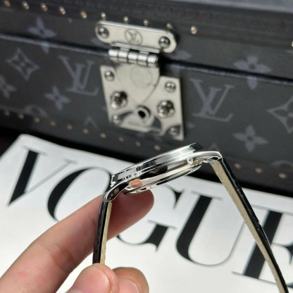 Jaeger LeCoultre Master Ultra Thin Perpetual Calendar Black Dial Leather Strap Best Replica VR Factory 39mm