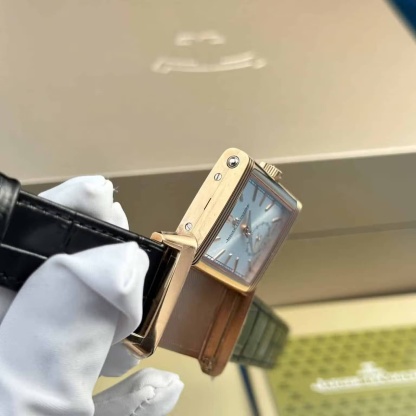 Jaeger LeCoultre Reverso Tribute Monoface Small Seconds Q7132521 Rose Gold Silver Dial Best Replica MGF 45.6×27.4mm
