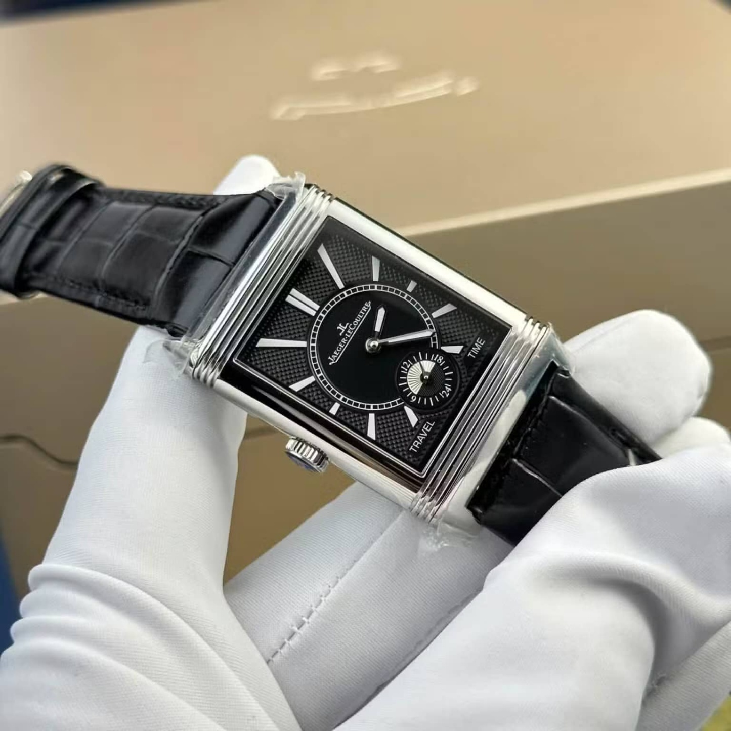 Jaeger LeCoultre Reverso Classic Duoface Small Seconds Q3848420 Best Replica MGF 47×28.3mm