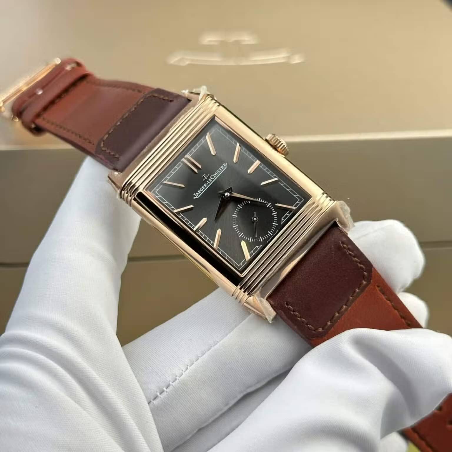 Jaeger LeCoultre Reverso Tribute Duoface Rose Gold Q396245J Best Replica MGF 47×28.3mm