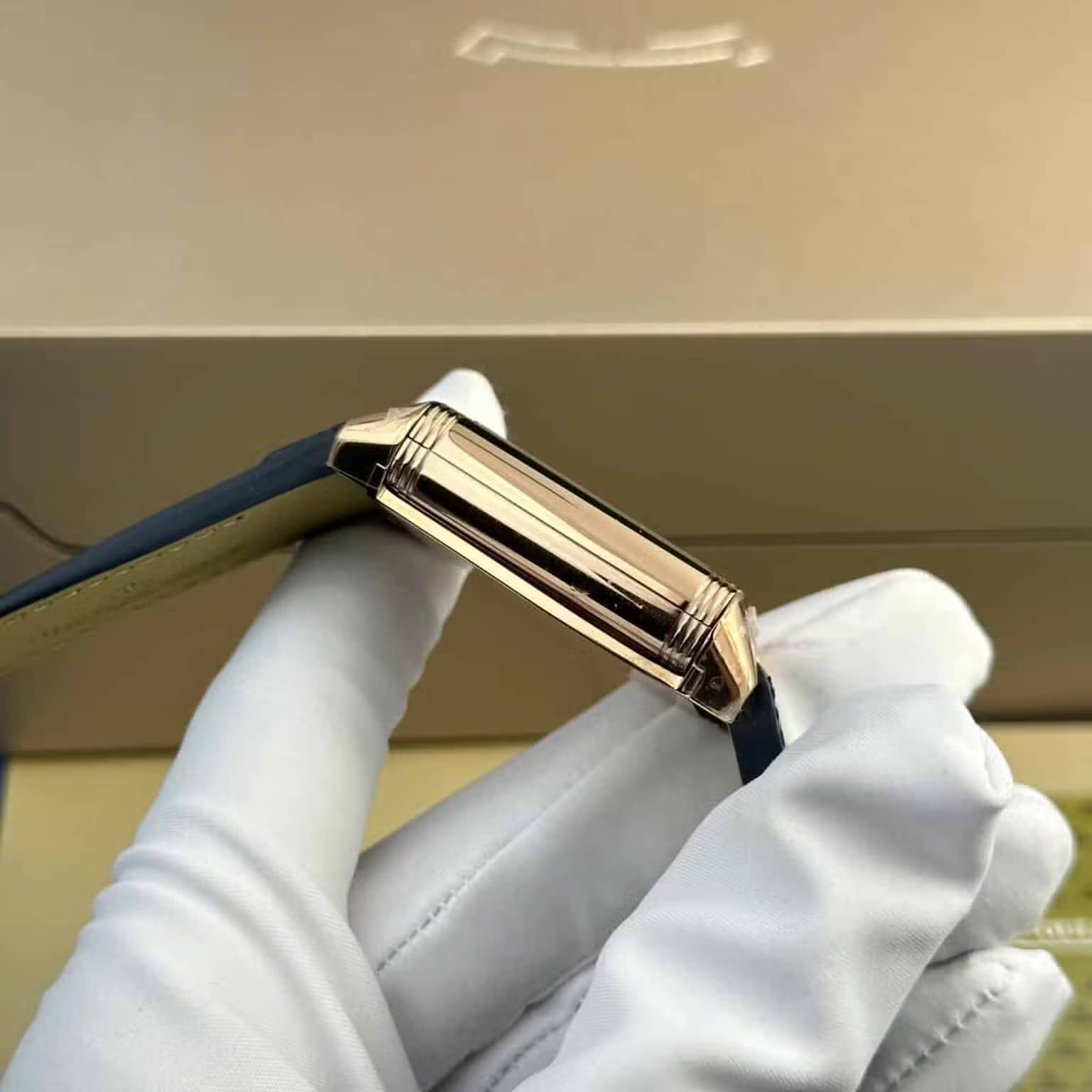 Jaeger LeCoultre Reverso Tribute Duoface Small Seconds Q398258J Blue Dial Best Replica MGF 47×28.3mm