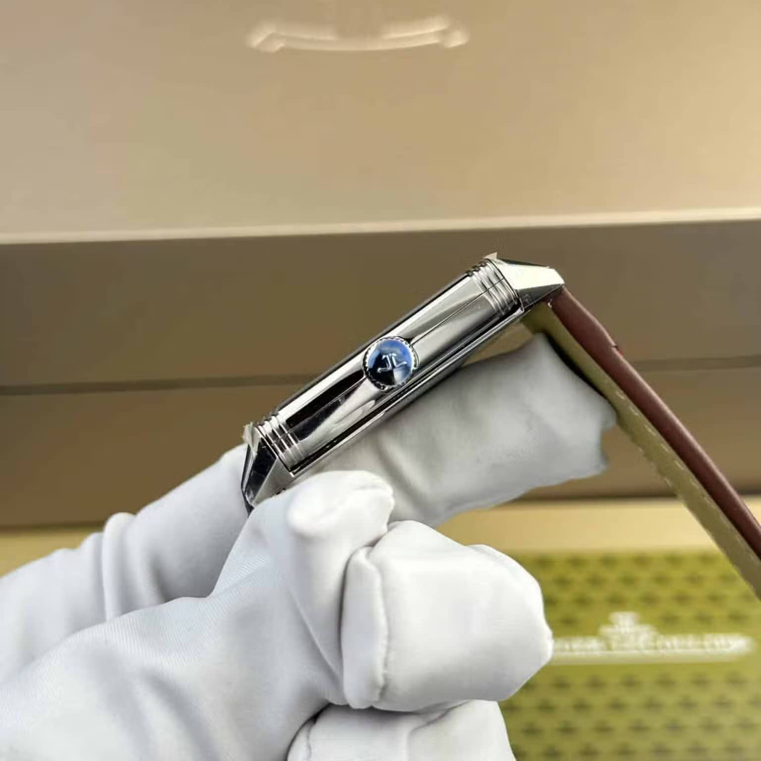 Jaeger LeCoultre Reverso Tribute Monoface Small Seconds Q397846J Wine-red Dial Best Replica MGF 45.6×27.4mm