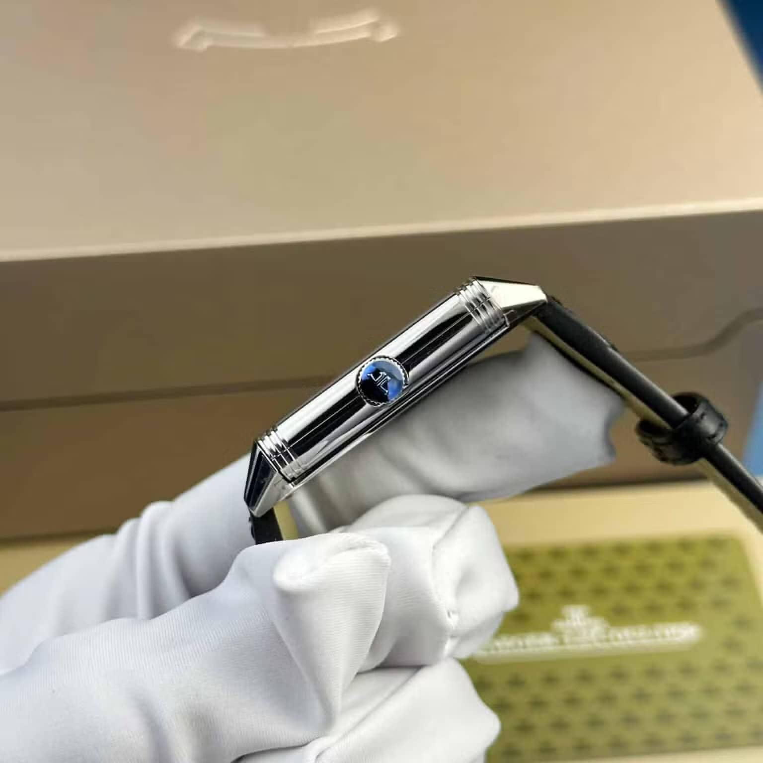 Jaeger LeCoultre Reverso Tribute Monoface Small Seconds Q713842J White Dial Best Replica MGF 45.6×27.4mm