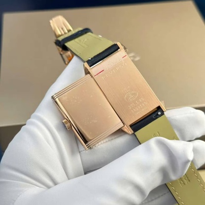 Jaeger LeCoultre Reverso Tribute Monoface Small Seconds Rose Gold Blue Dial Best Replica MGF 45.6×27.4mm