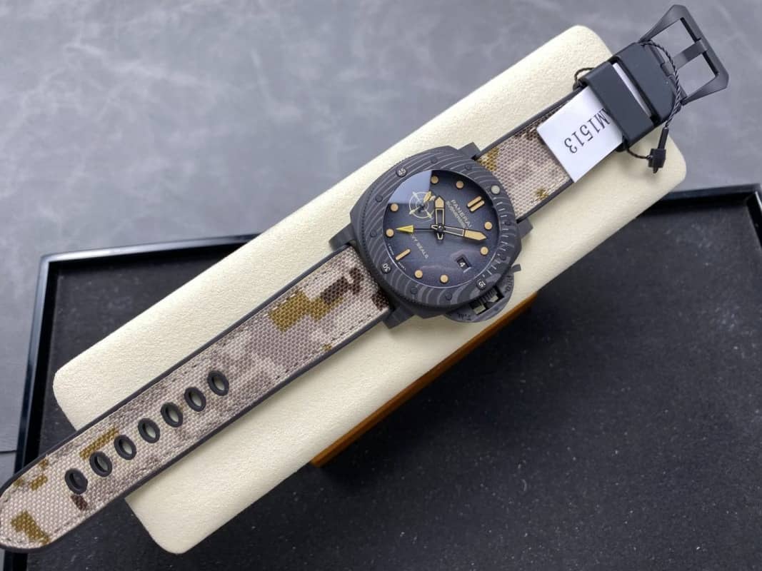 Panerai Submersible QuarantaQuattro GMT Navy SEALs Carbotech PAM1513 Black Dial 11 Best Replica VSF 44mm