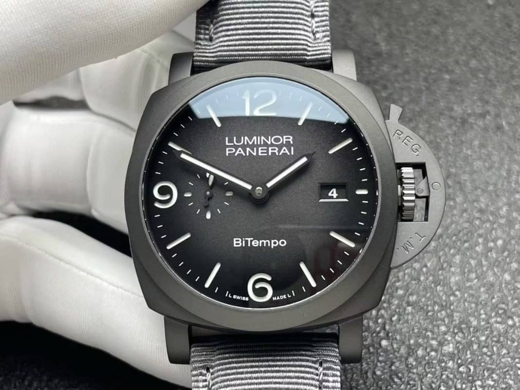 Panerai Luminor BiTempo Titanium DLC New York PAM1467 Black Dial 11 Best Replica VSF 44mm