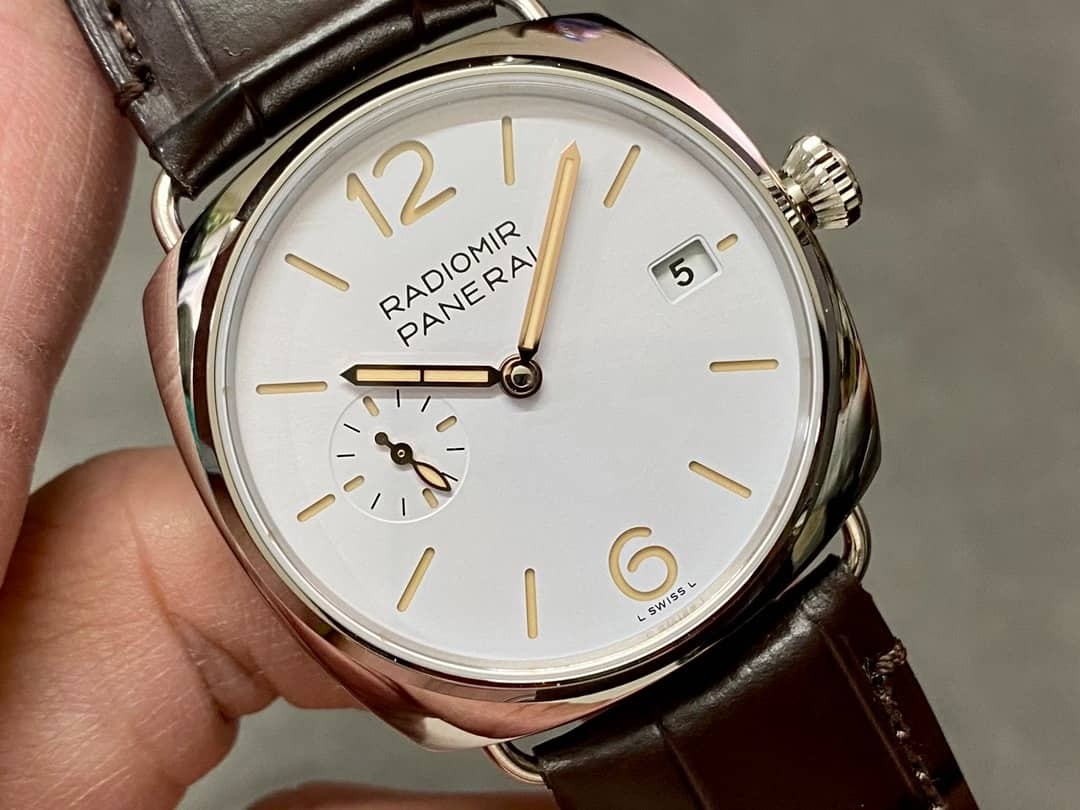 Panerai Radiomir Quaranta PAM 1292 White Dial Leather Strap 11 Best Replica VSF 40mm