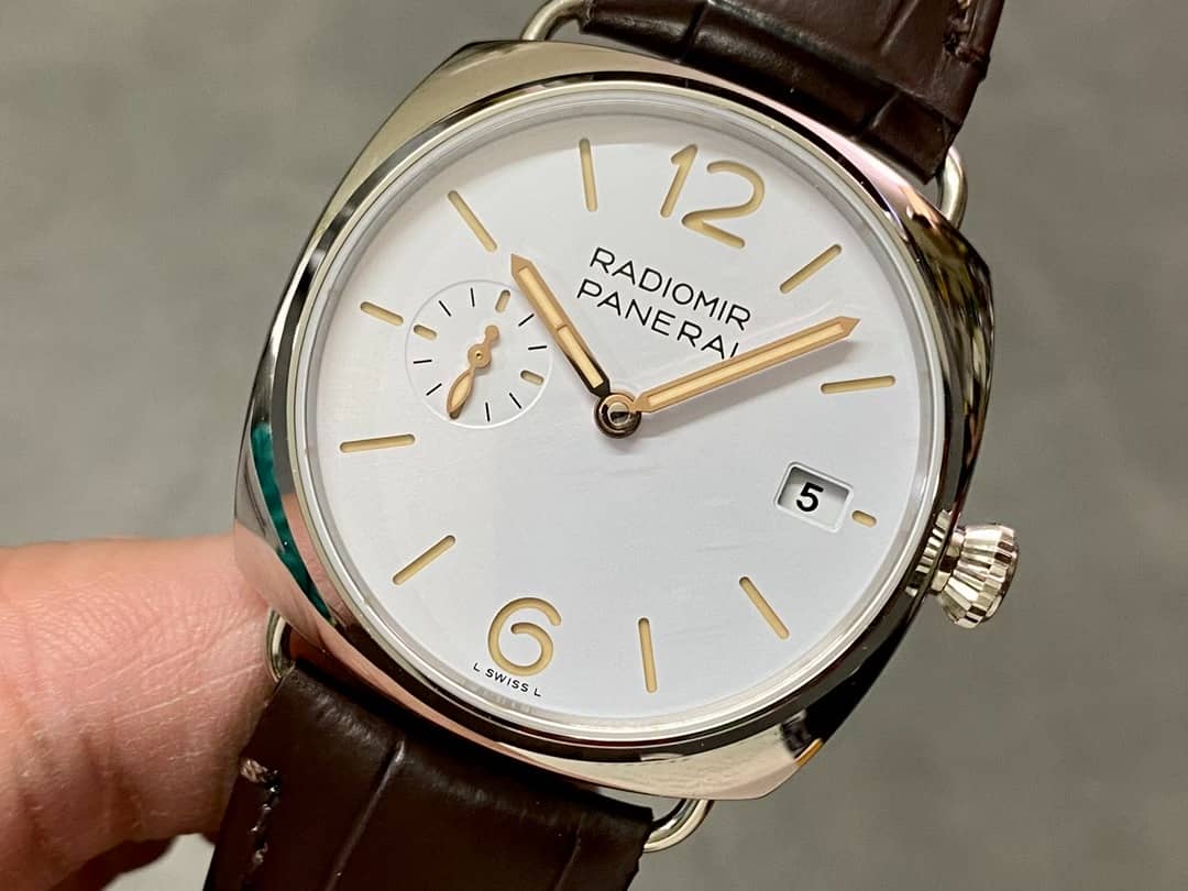 Panerai Radiomir Quaranta PAM 1292 White Dial Leather Strap 11 Best Replica VSF 40mm