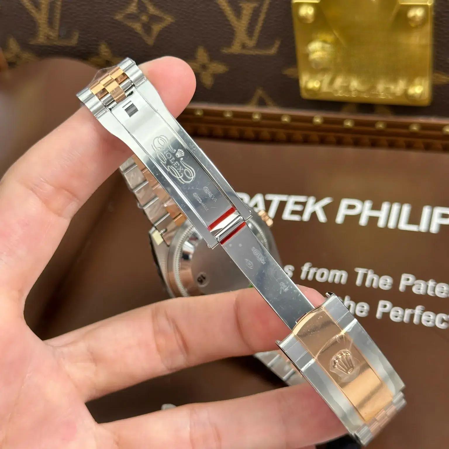 Rolex Datejust 126231 Two Tone Rose Gold Silver Fluted-Motif Luminous Dial Jubilee Bracelet 11 Best Replica 36mm