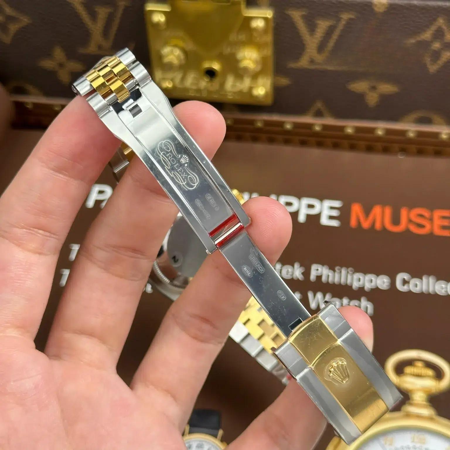 Rolex Datejust 126283RBR SteelYellow Gold Fluted-Motif Dial Diamond Bezel Jubilee Bracelet Best Replica VSF 36mm