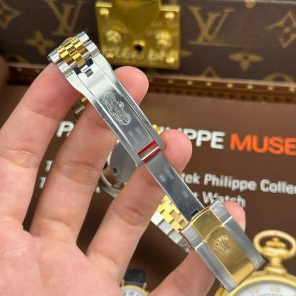 Rolex Datejust 126283RBR SteelYellow Gold Fluted-Motif Dial Diamond Bezel Jubilee Bracelet Best Replica VSF 36mm