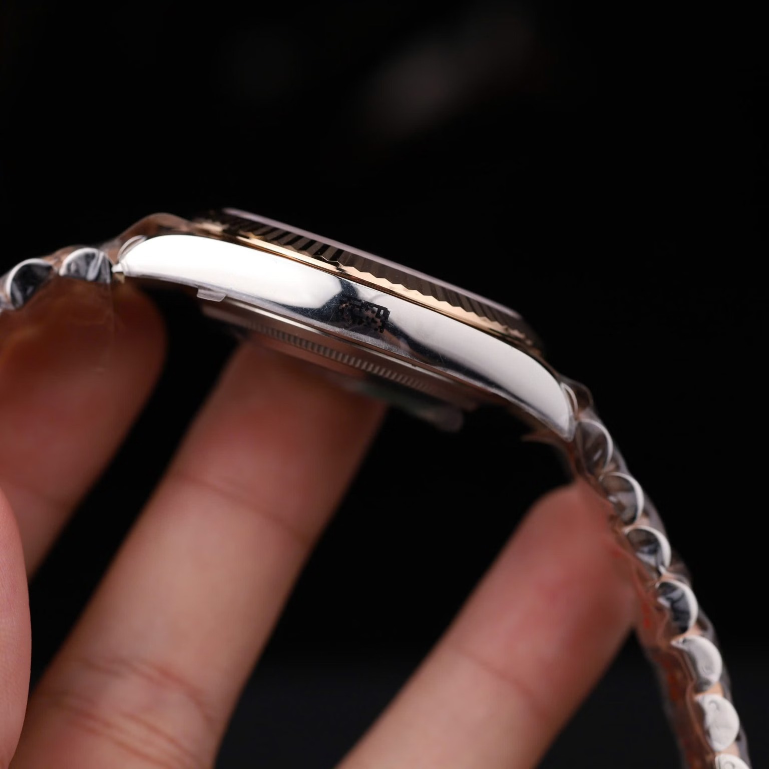 Rolex Datejust 126331-0014 Steel & Rose Gold Custom Natural MOP Dial Moissanite Markers Jubilee Bracelet 11 Best Replica 41mm