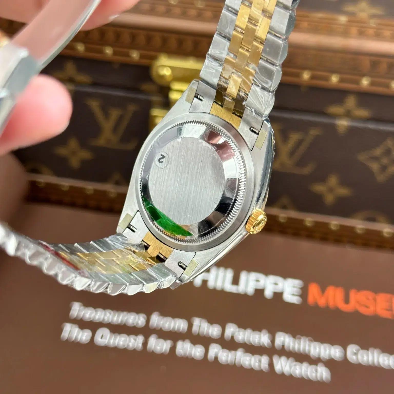 Rolex Datejust 126283RBR SteelYellow Gold Fluted-Motif Dial Diamond Bezel Jubilee Bracelet Best Replica VSF 36mm