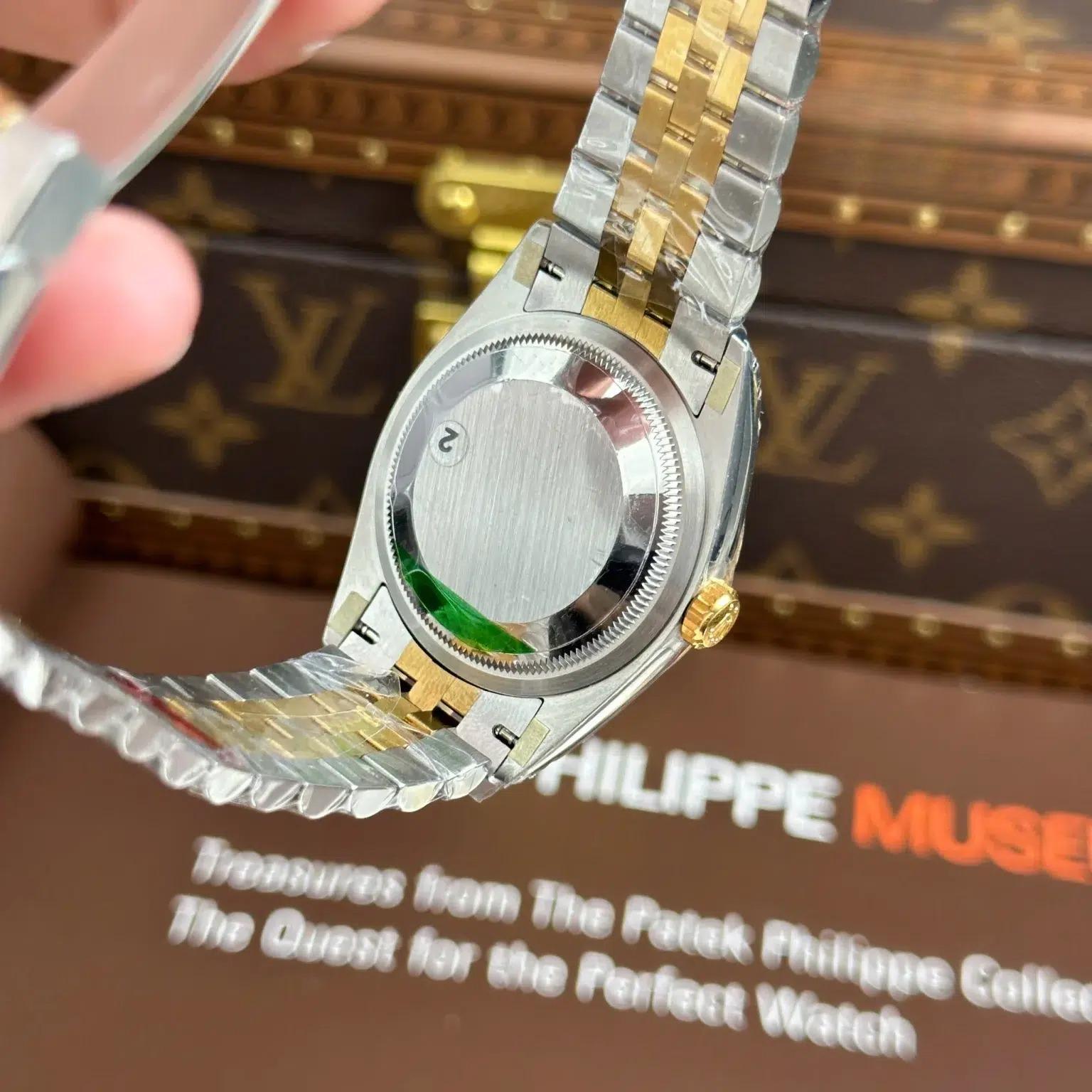 Rolex Datejust 126283RBR Two Tone Yellow Gold Fluted-Motif Diamond Dial Diamond Bezel Jubilee 11 Best Replica VSF 36mm