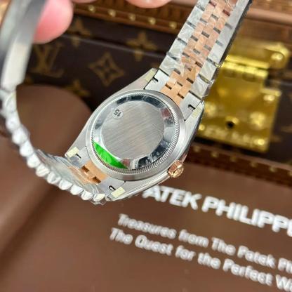 Rolex Datejust 126231 Two Tone Rose Gold Silver Fluted-Motif Luminous Dial Jubilee Bracelet 11 Best Replica 36mm