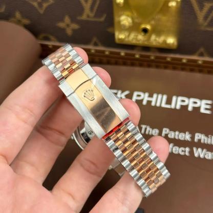 Rolex Datejust 126231 Rose GoldSteel Slate Index Dial Jubilee Bracelet 11 Best Replica 36mm
