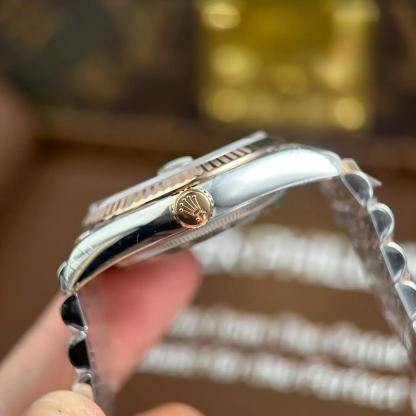 Rolex Datejust 126231 Rose GoldSteel Slate Index Dial Jubilee Bracelet 11 Best Replica 36mm