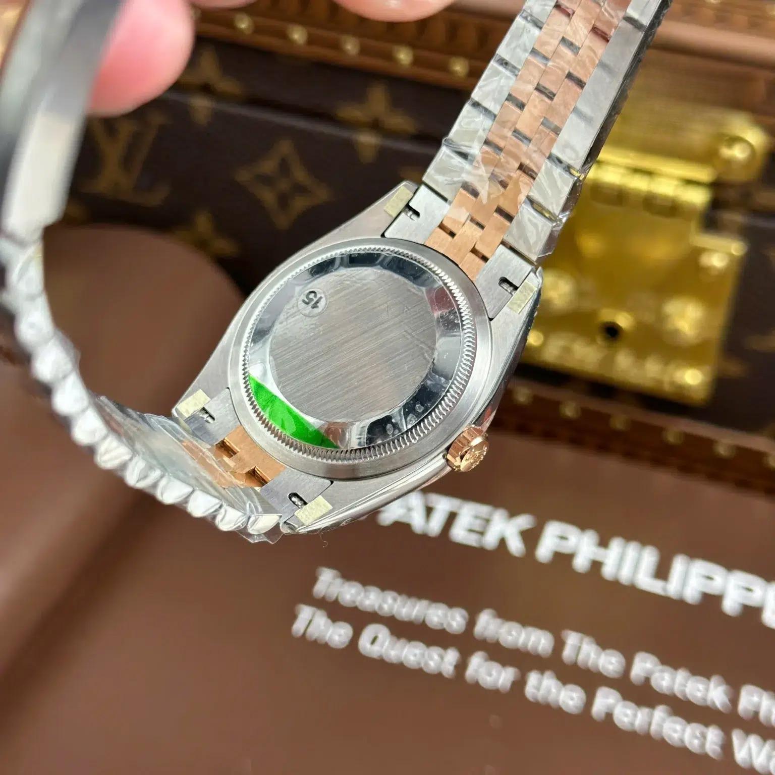 Rolex Datejust 126231 Rose GoldSteel Slate Index Dial Jubilee Bracelet 11 Best Replica 36mm