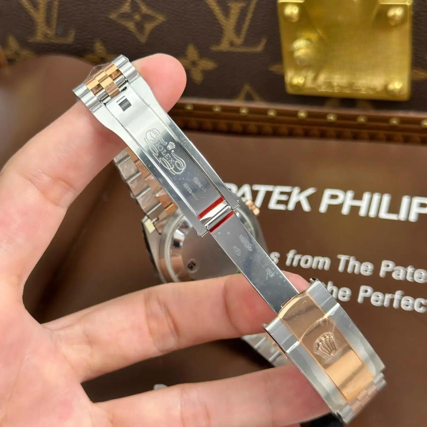 Rolex Datejust 126231 Rose GoldSteel Slate Index Dial Jubilee Bracelet 11 Best Replica 36mm