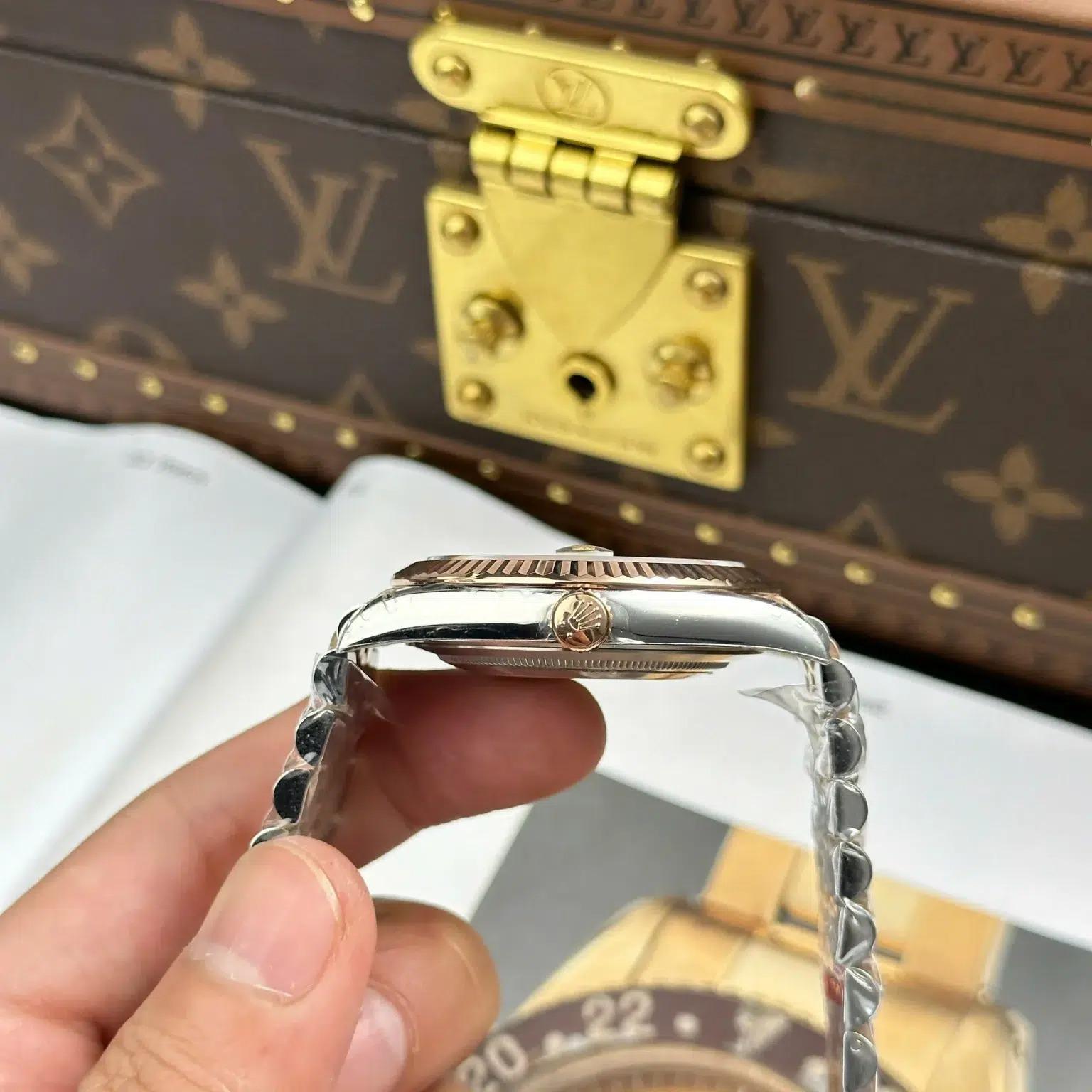 Rolex Datejust 126331 Two Tone Rose Gold Sundust Luminous Dial Jubilee Bracelet Best Replica VSF 41mm