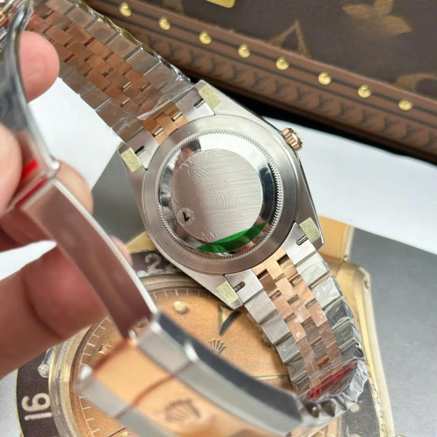 Rolex Datejust 126331 Two Tone Rose Gold Sundust Luminous Dial Jubilee Bracelet Best Replica VSF 41mm