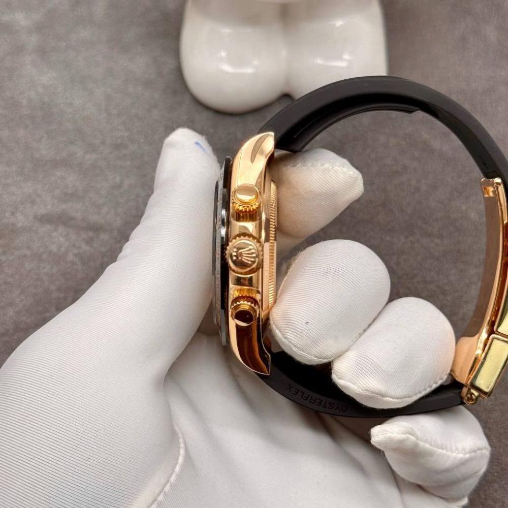 Rolex Daytona 116518 Pikachu 18K Solid Gold Oysterflex Rubber Strap 40mm