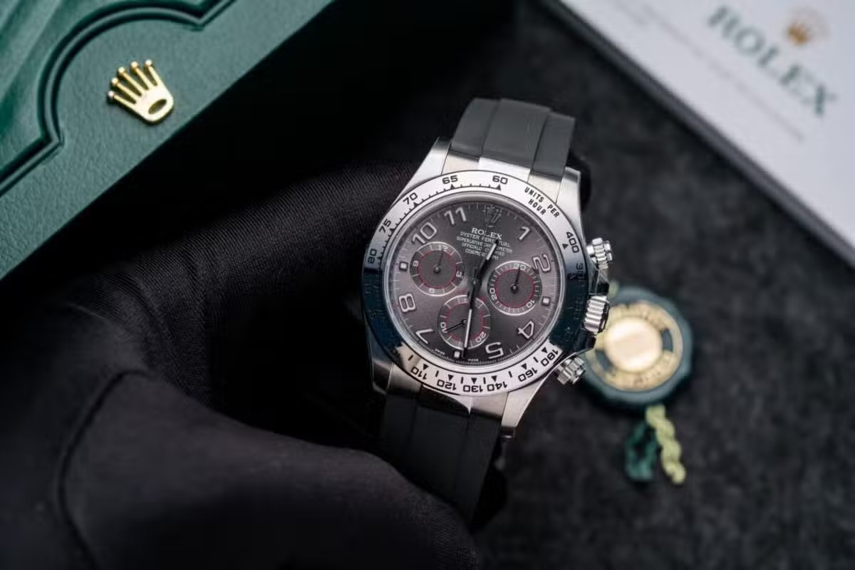 Rolex Daytona 116519 Grey Arabic Dial Oysterflex Super Clone 40mm