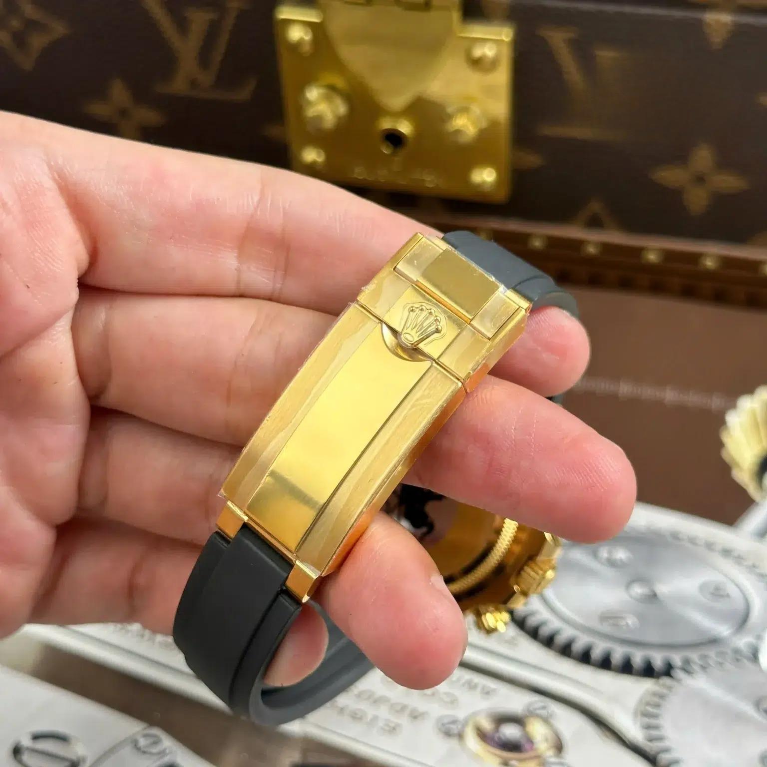 Rolex Daytona 126518LN-0008 Yellow Gold Black Dial Oysterflex Bracelet Best Replica VSF 40mm