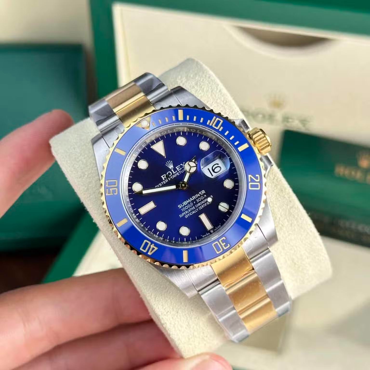 Rolex Submariner Date 126613LB Two Tone Blue Dial VS Factory Top Quality Replica 41mm
