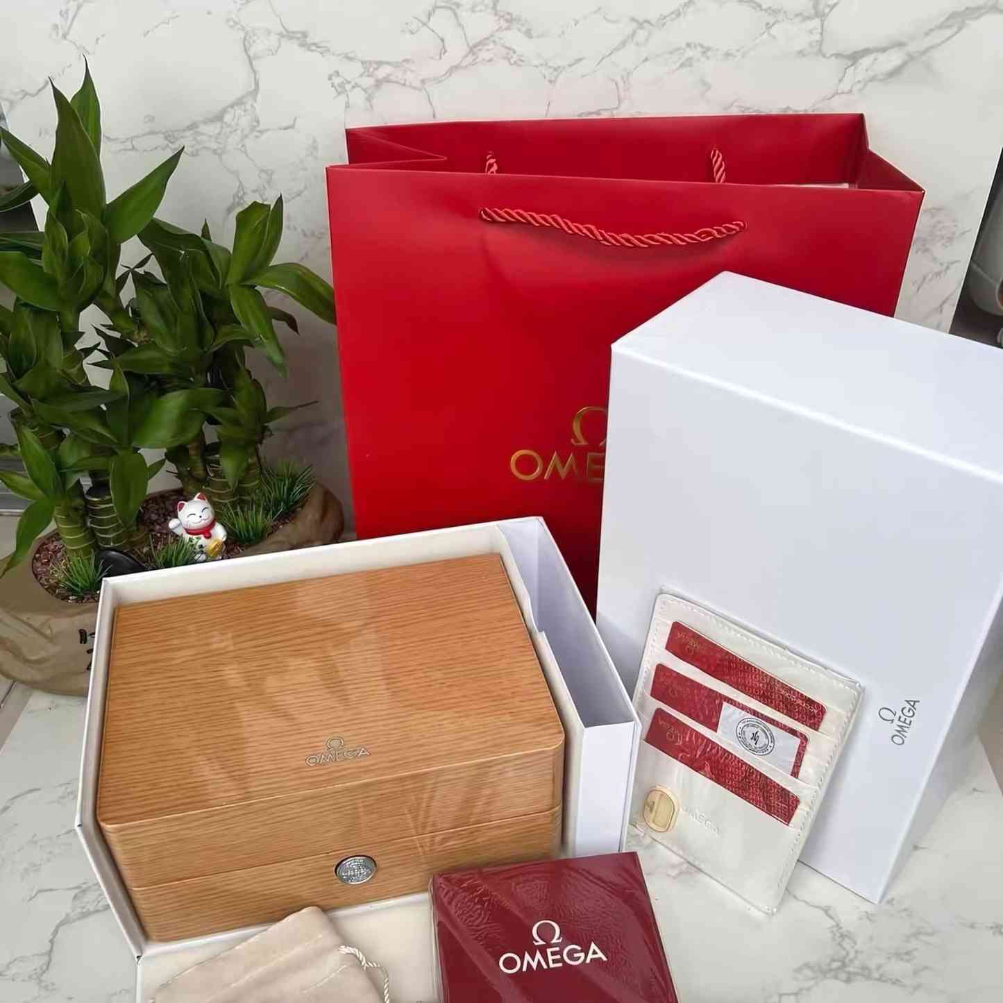 Omega - Original Painted Wooden Box Set