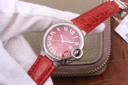 BALLON BLEU DE CARTIER 33MM WSBB0022 TW FACTORY RED DIAL