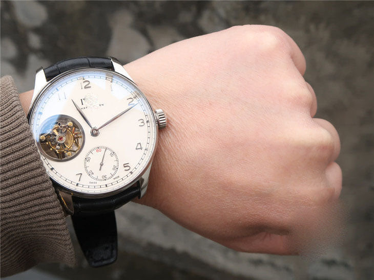 IWC PORTUGUESE TOURBILLON ZF FACTORY BLACK STRAP